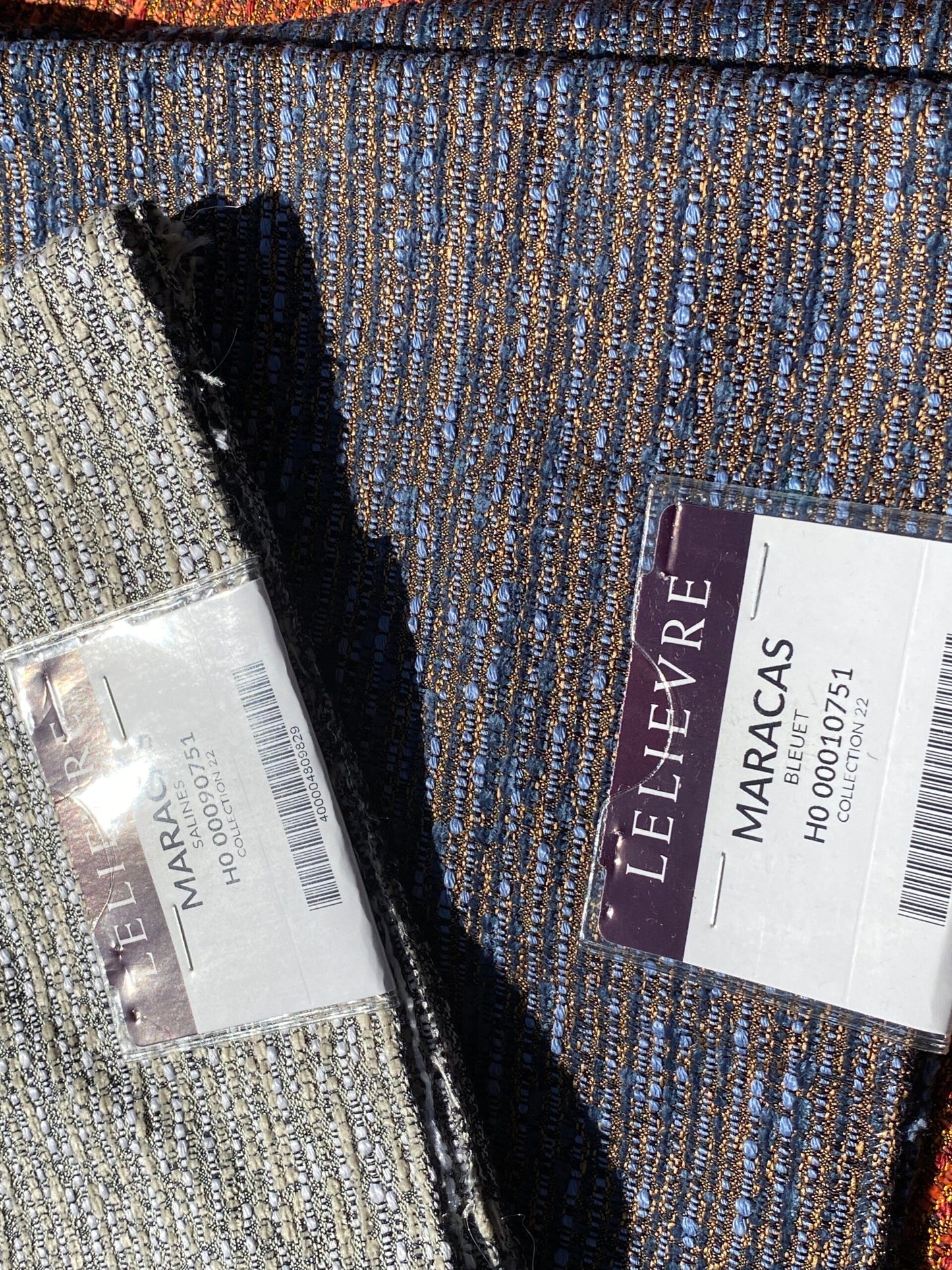 2 Berkbox105 Square Scalamandre Lelievre Paris Maracas Strie Small Scale Texture – 9 Pieces with different colors 26″width 26″ Long