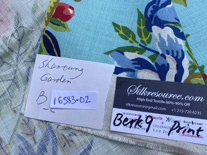 27b Berkbox9 Length Scalamandre Print 28x27 Inches Shantung Garden
