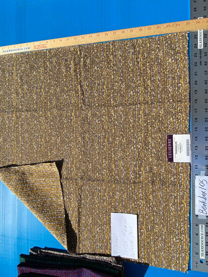 2 Berkbox105 Square Scalamandre Lelievre Paris Maracas Strie Small Scale Texture – 9 Pieces with different colors 26″width 26″ Long