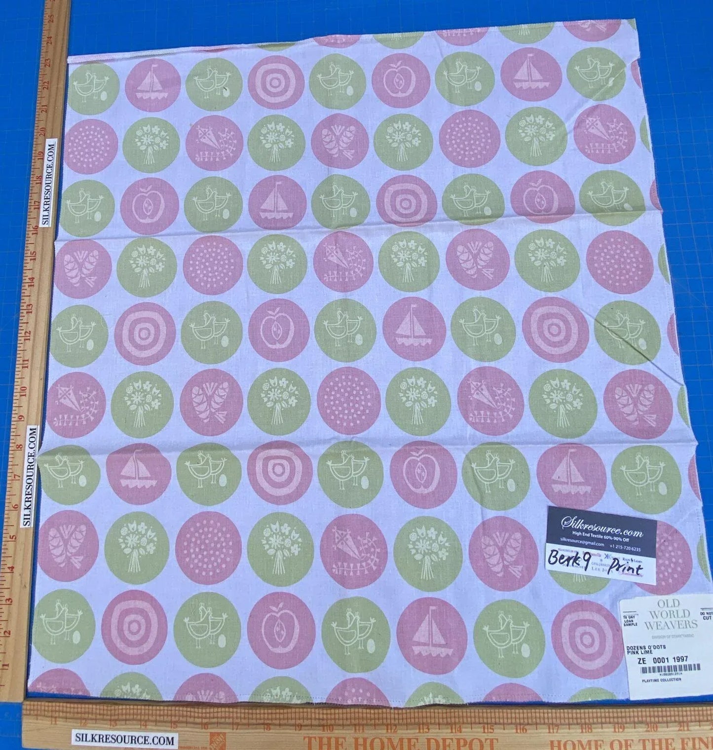 Scalamandre Dozens O'Dots - Pink Lime