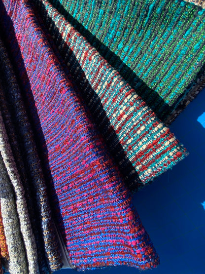 2 Berkbox105 Square Scalamandre Lelievre Paris Maracas Strie Small Scale Texture – 9 Pieces with different colors 26″width 26″ Long