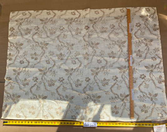 14 BerkBox95 Printed Fabrics by Scalamandre Duden Lodge Neutral Brown Beige Botanical Foliage Linen MSRP 238/y