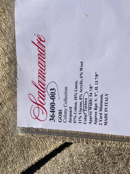 20 Berkbox105 Square Scalamandre  Gobi Tortora Dove Gray Jacquard Cotton Strie Texture