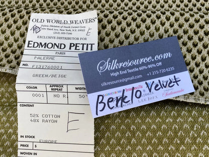 9e Berkbox10 Length Scalamandre Velvet Palerme Green - Beige