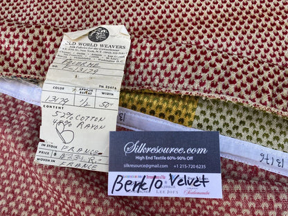 10b Berkbox10 Length Scalamandre Velvet Palerme Red/beige