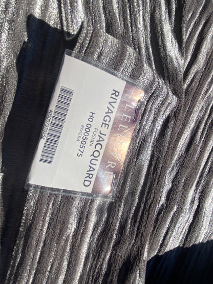 27 Berkbox105 Square Scalamandre Lelievre Paris Rivage Jacquard Fusian Black Gray