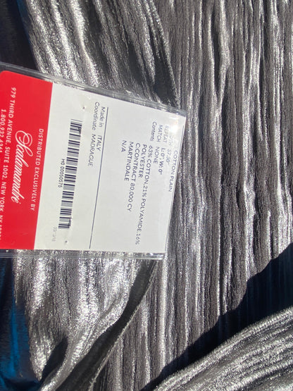 27 Berkbox105 Square Scalamandre Lelievre Paris Rivage Jacquard Fusian Black Gray