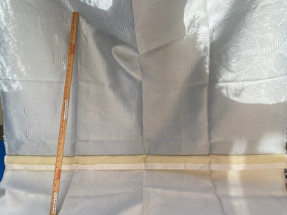 6 Berkbox96 Length Scalamandre Nautilo Eggshell 1.4yd White 1.5y Blue  Jacquard, Bird , Animal/ocean MSRP USD 302/y