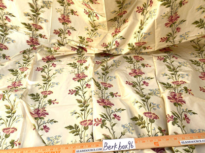 7 Berkbox96 Length 2.4Yards Scalamandre Carlotta Vine Tourmaline &amp; Ivory MSRP USD 400+/yard