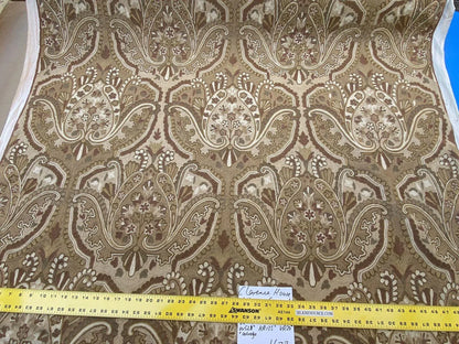 Old World Weavers Shaldar Crewel Allover Medallion Crewel Beige Oatmeal On Natural Wool On Cotton MSRP USD 708/yard