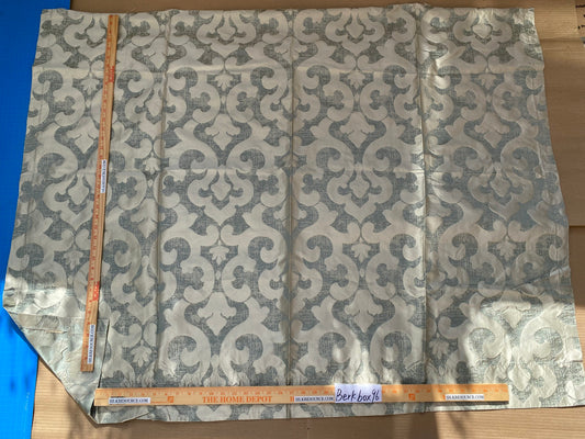 10 Berkbox96 Length Jacquards by Grey Watkins Alphonso Blue Silk Damask MSRP USD 228/y