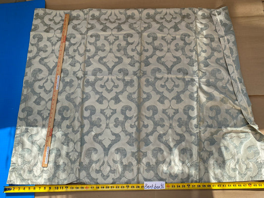 10 Berkbox96 Length Jacquards by Grey Watkins Alphonso Blue Silk Damask MSRP USD 228/y