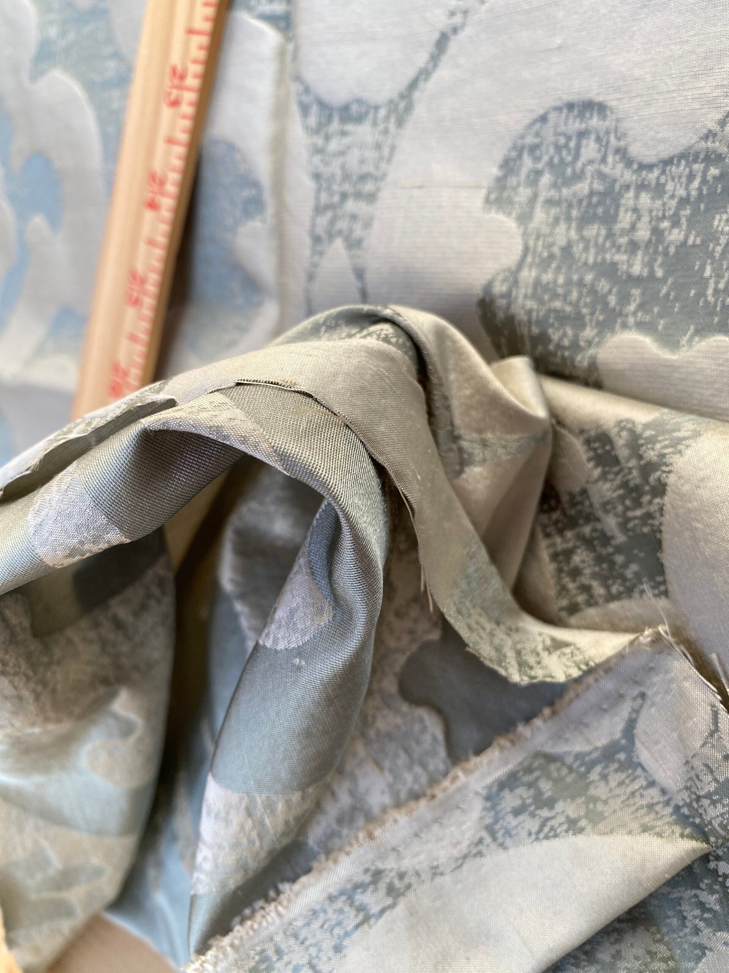 10 Berkbox96 Length Jacquards by Grey Watkins Alphonso Blue Silk Damask MSRP USD 228/y