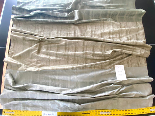 41 Berkbox73 Square by Scalamandre Aurora Silk Modern Semi Plain Abstract Pattern 3 Pieces with different Colorways 51"x30" each piece size