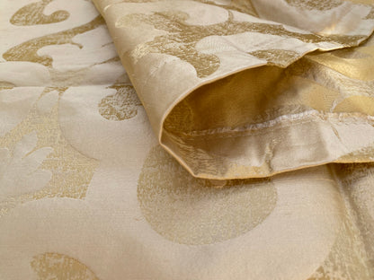 11 Berkbox96 Length Jacquards by Grey Watkins Alphonso Beige Silk Damask MSRP USD 228/y