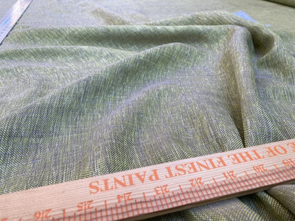 4.75yds X 120” Wide Scalamandre Semi-sheer Avocado Green Double Width