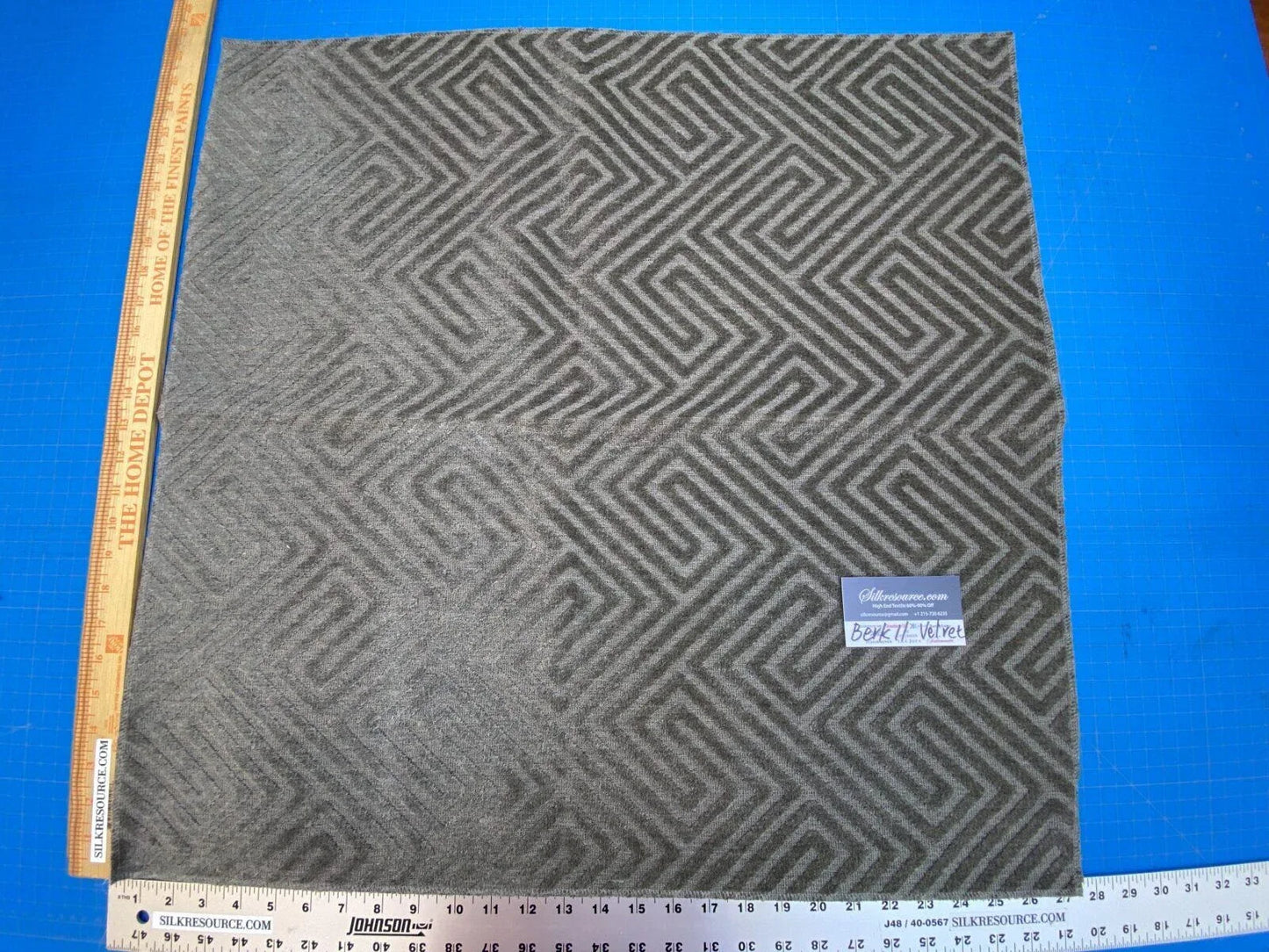 1 Berkbox11 Scalamandre Velvet Square Maze Gray