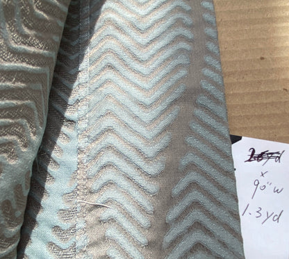 4 Berkbox97 Length Jacquard by Scalamandre Vivaldi Major Brown Cotton Polyester Chevron Stripe MSRP 200+/y