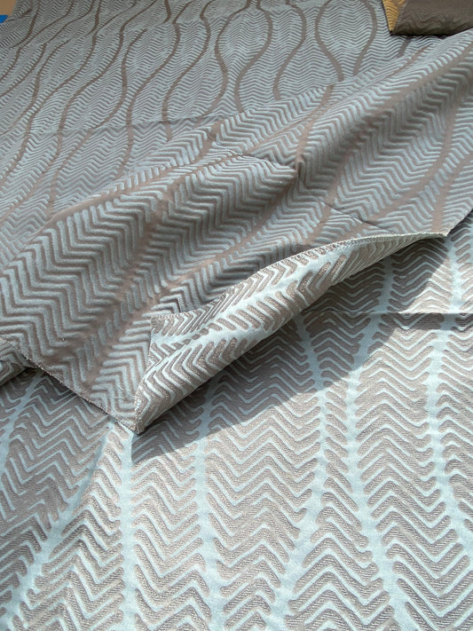 4 Berkbox97 Length Jacquard by Scalamandre Vivaldi Major Brown Cotton Polyester Chevron Stripe MSRP 200+/y