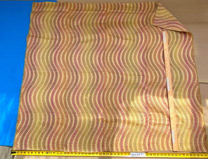 6 Berkbox97 Length Jacquard by Scalamandre Fonthill Square Silk Sensuous Stripe Autumn Ombre Orange Red Green MSRP USD 356/y