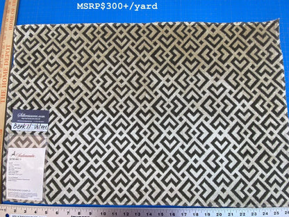 17 Berkbox11 Scalamandre Velvet Raff Colony Collection Grey &amp; Beige