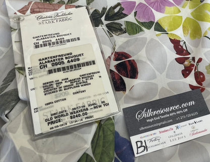 7 Berkbox1 Scalamandre Length  Alabaster Bouquet MSRP USD 240/yd