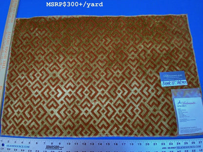 18 Berkbox11 Scalamandre Velvet Raff Colony Collection Orange