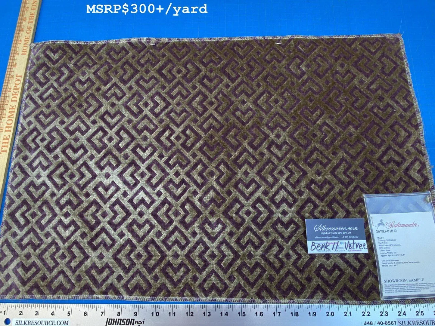 20 Berkbox11 Scalamandre Velvet Raff Colony Collection Plum