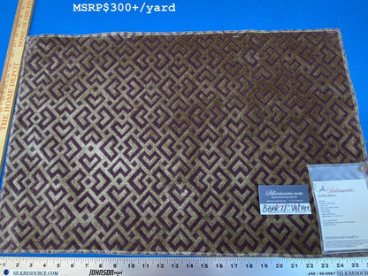 20 Berkbox11 Scalamandre Velvet Raff Colony Collection Plum