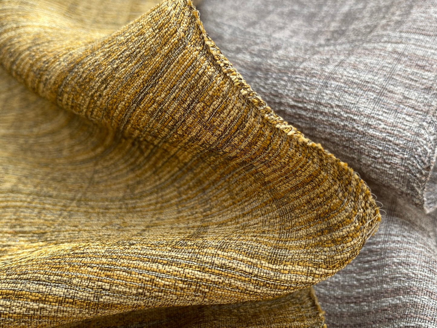 9 Berkbox97 Length Jacquard by LeLievre Paris Briscola M1 Gold Gray Solid Polyester MSRP 300+/y