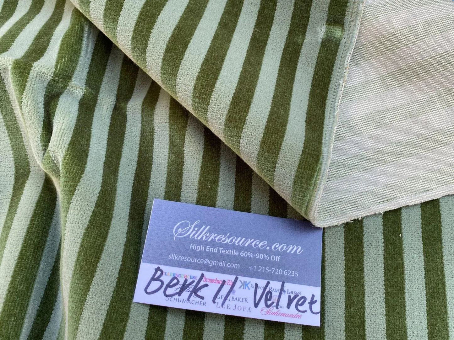 29 Berkbox11 Scalamandre Velvet Green Strips