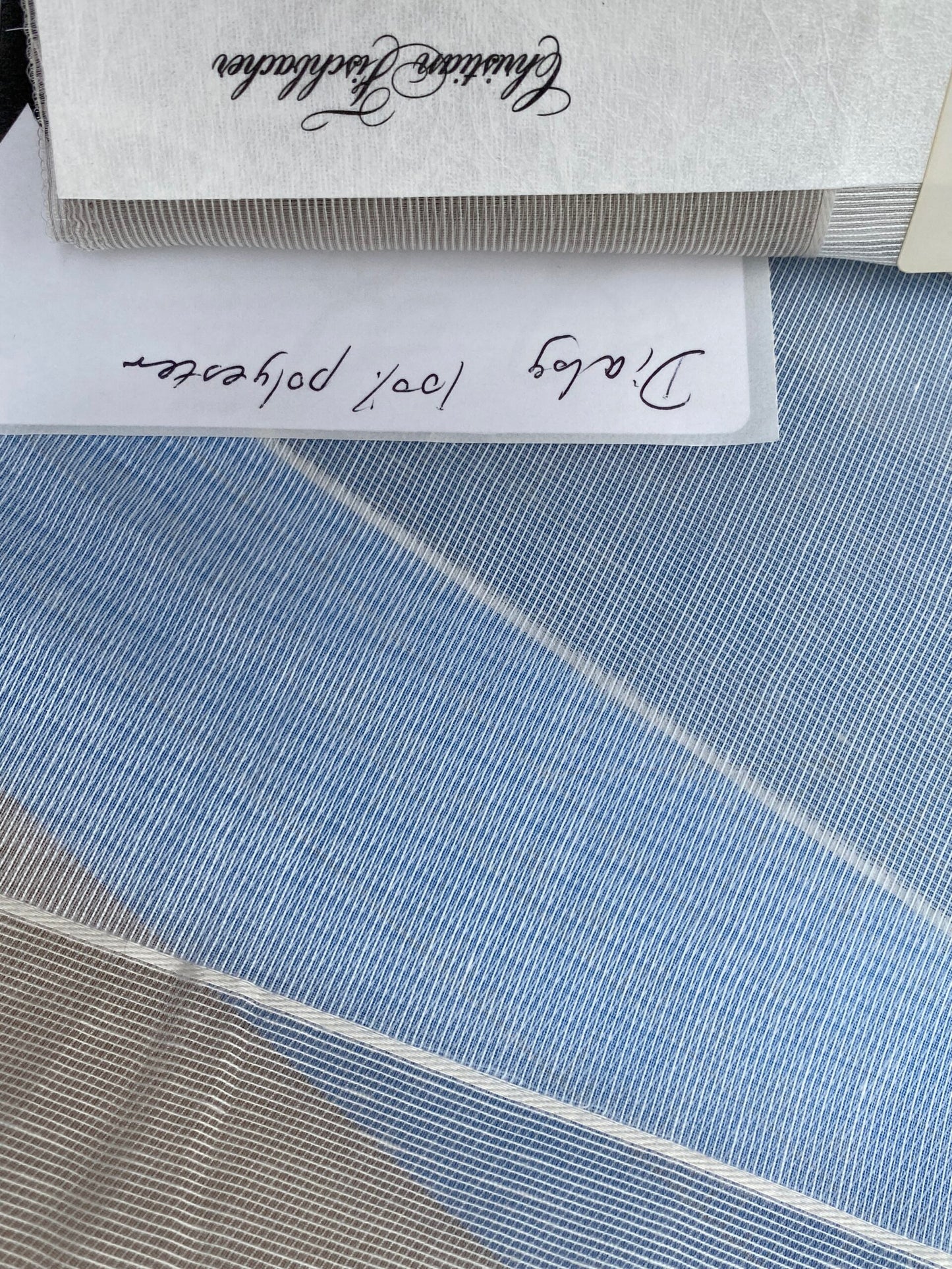 4 Berkbox98 Length Sheers by Christian Fischbacher Dialog White Stripe Sheer Polyester MSRP USD 200+/y