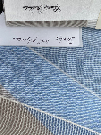 4 Berkbox98 Length Sheers by Christian Fischbacher Dialog White Stripe Sheer Polyester MSRP USD 200+/y