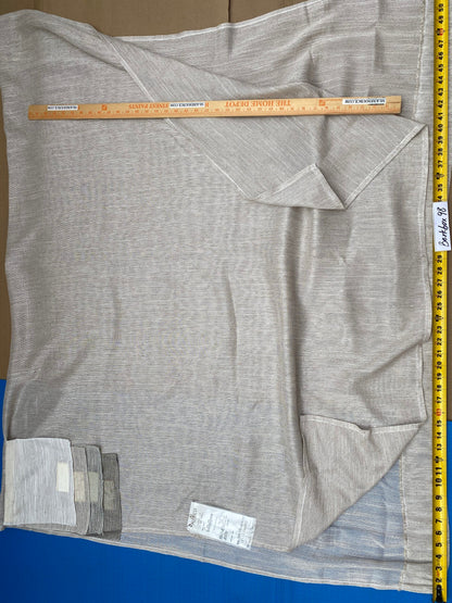 5 Berkbox98 Length Sheers by Aldeco Seed Sheer Gat Gray Texture MSRP USD 258/y