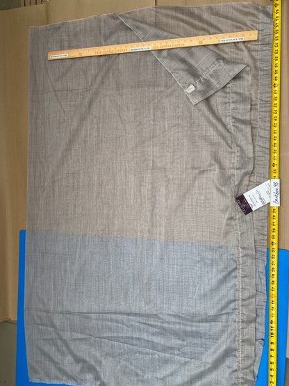 6 Berkbox98 Length Sheers by Lelievre Paris Manille M1 Fumee Texture Gray Sheers MSRP USD310/y