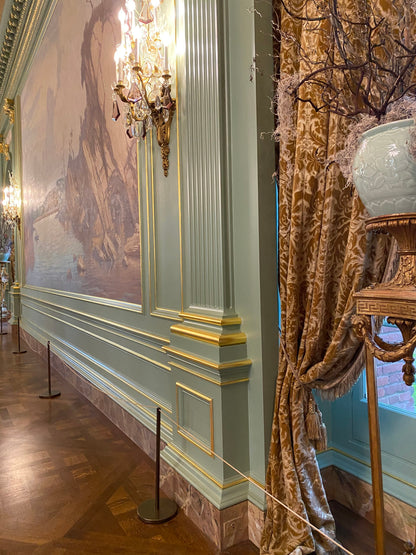 Scalamandre Florence II Cafe  Brown Dots Circle Geometric MSRP USD492/y