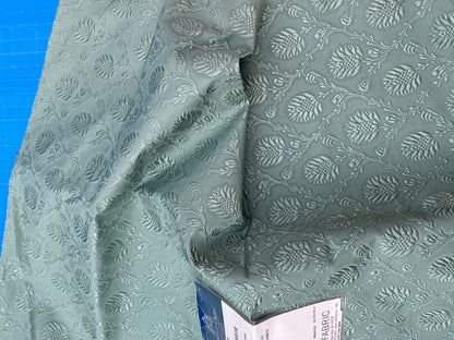 9 Berkbox98 Square Jacquard by Scalamandre Tassinari and Chatel Pommes De Pin Jade Green Botanical Foliage MSP USD976/y