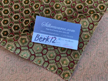 22 Berkbox12 Scalamandre Velvet Red, Green And Gold