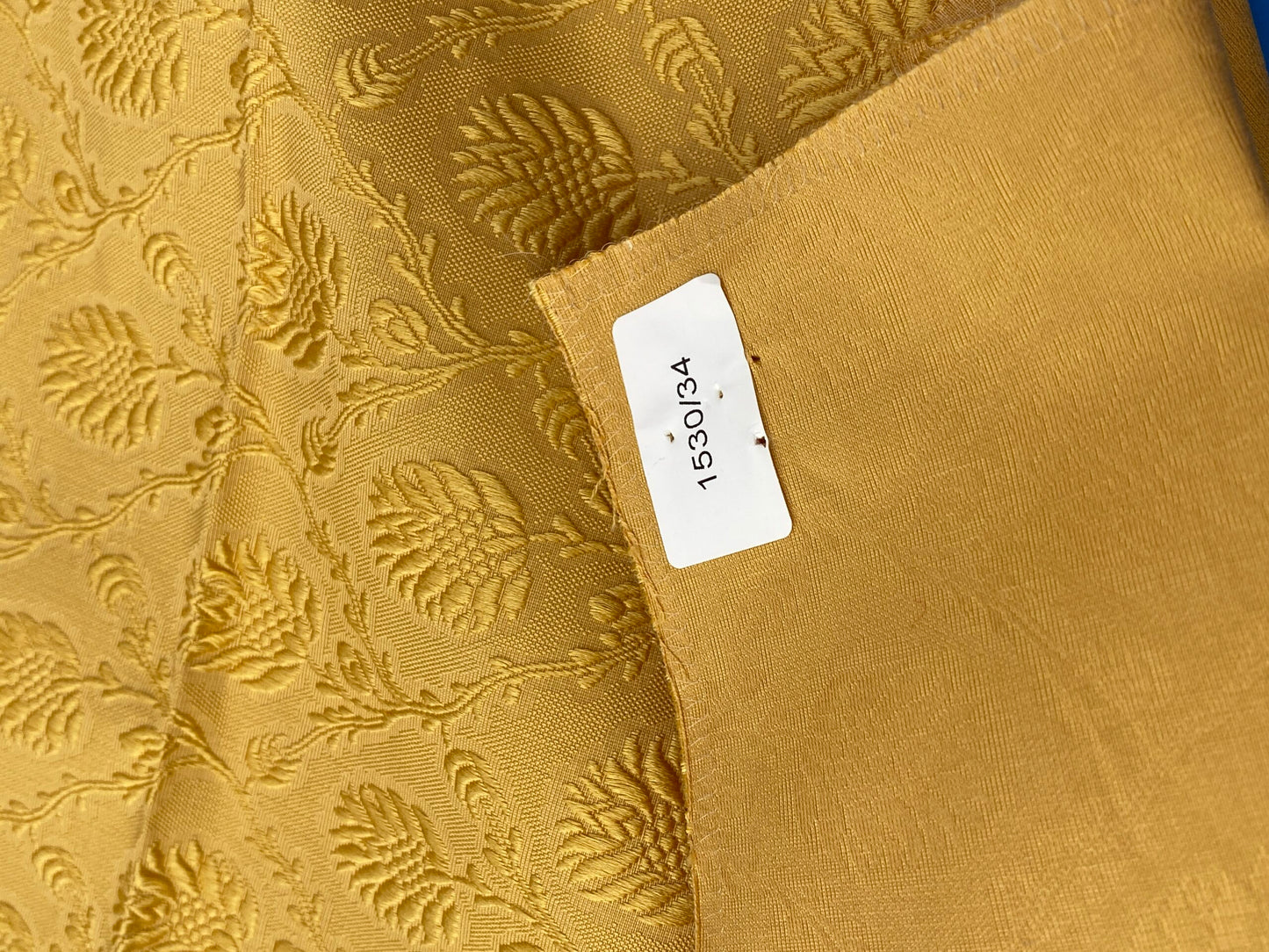 10 Berkbox98 Square Jacquard by Scalamandre Tassinari and Chatel Pommes De Pin Or Yellow Botanical Foliage MSP USD976/y