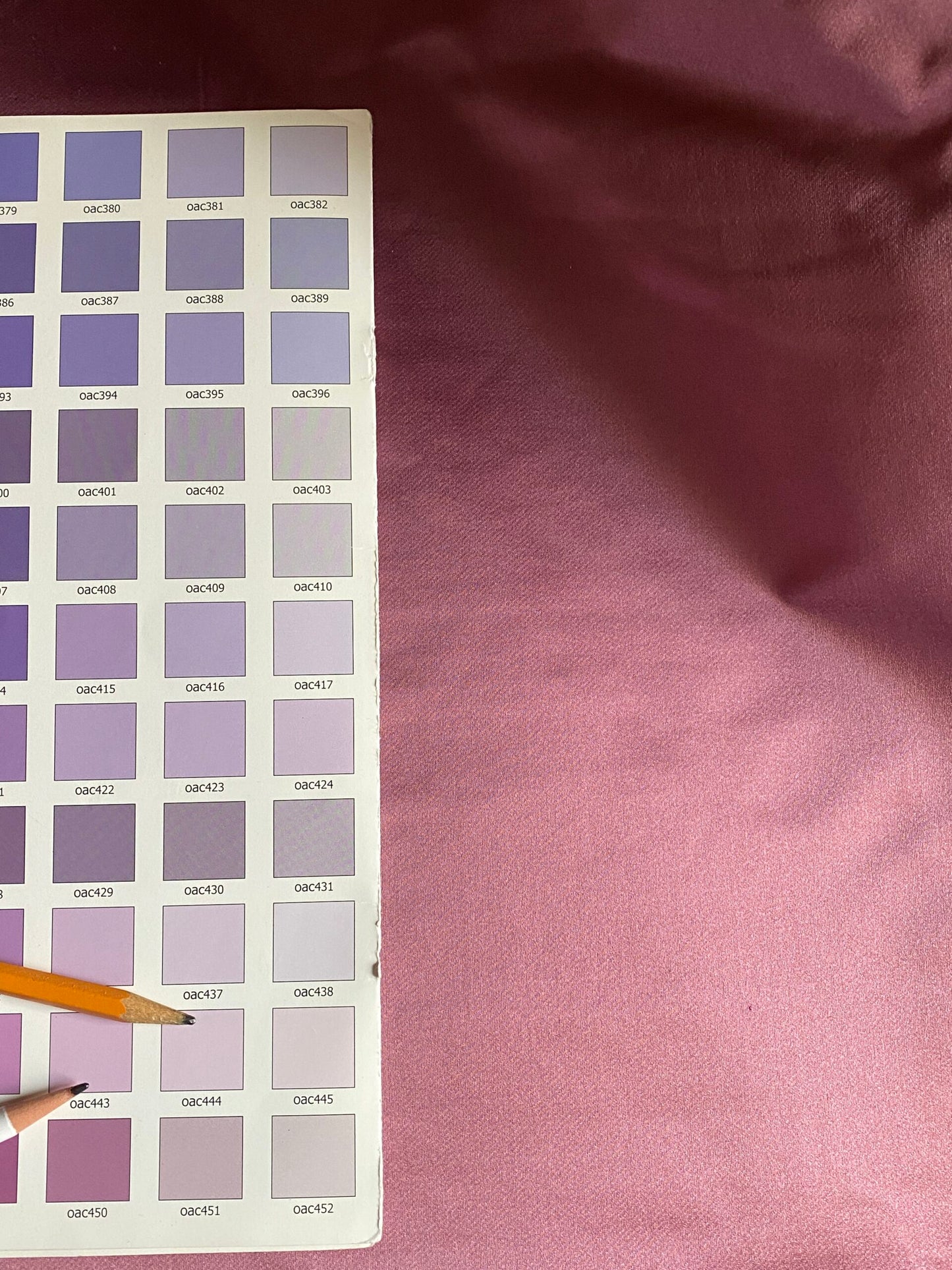 By Yard Scalamandre Thick Silk Satin Academy mauve Red Lavender MSRP USD 436/Y