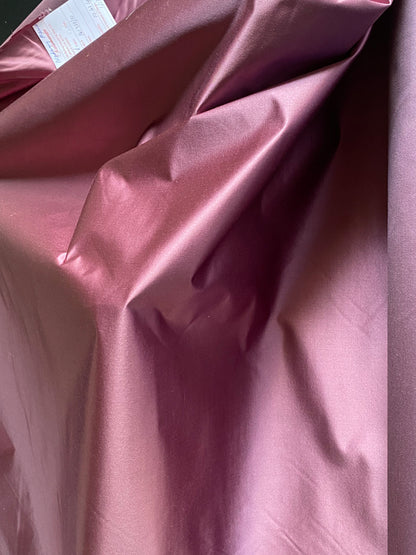 By Yard Scalamandre Thick Silk Satin Academy mauve Red Lavender MSRP USD 436/Y