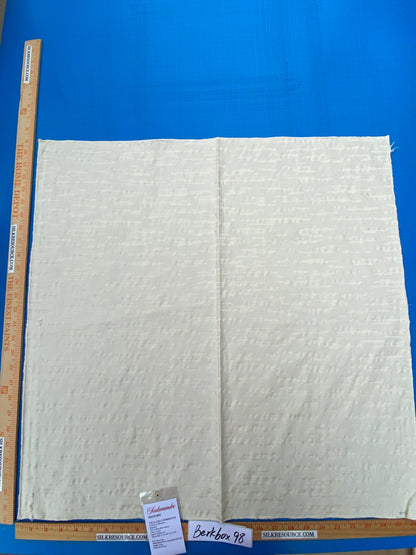 20 Berkbox98 Square Jacquard by Scalamandre Villla Ada Coordinato Avorio Cream White Abstract MSRP300+/y