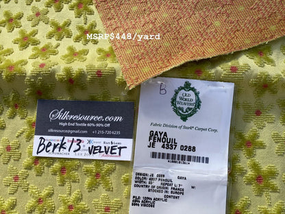 1 Berkbox13 Scalamandre Velvet Gaya Fenouil 26x26"