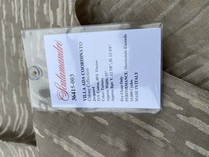 21 Berkbox98 Square Jacquard by Scalamandre Villla Ada Coordinato Tortora Light Gray Abstract MSRP300+/y