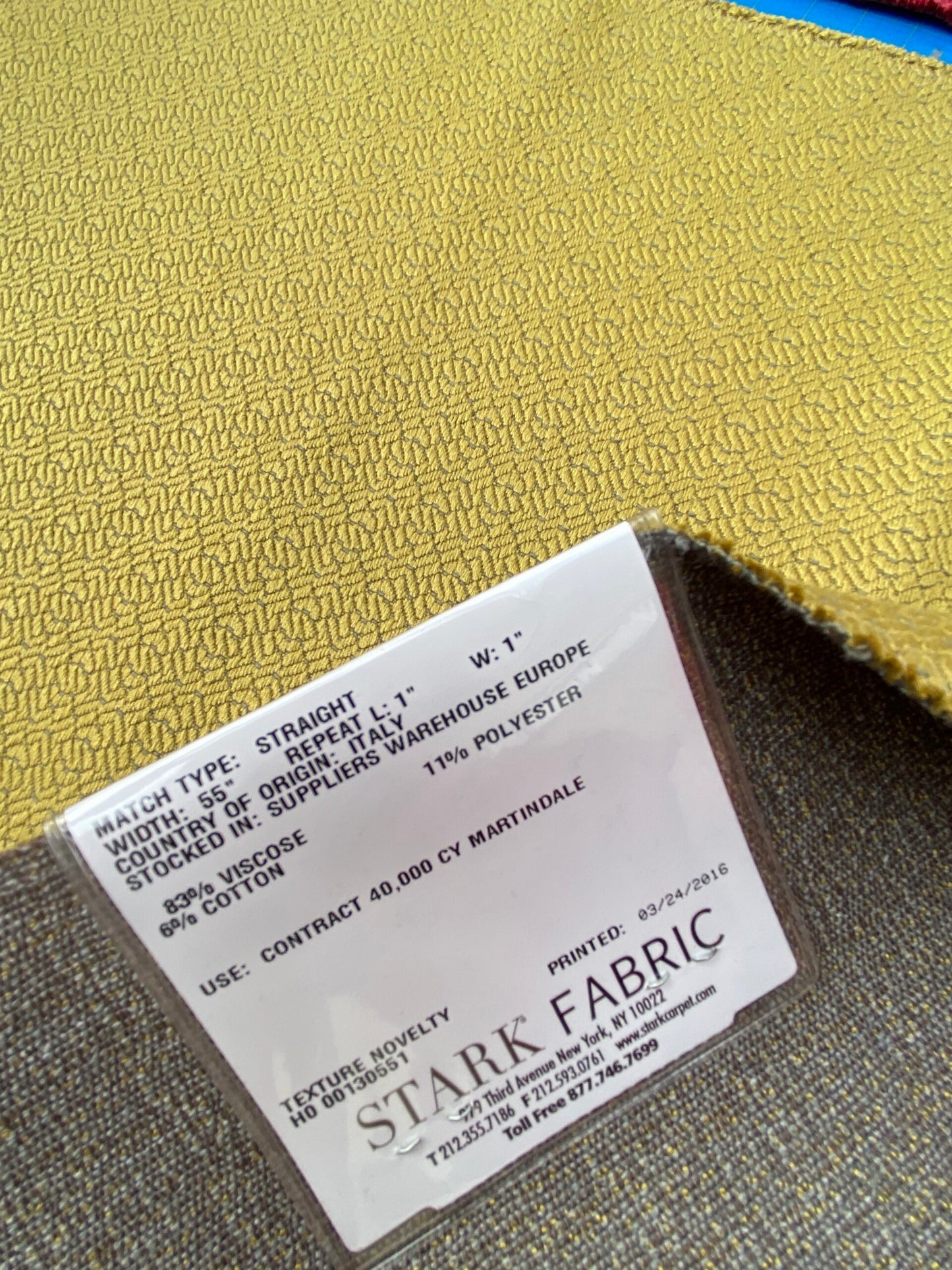 29 Berkbox98 Square Jacquard by Lelievre Paris Grana Vigne Texture 4 Pieces in Different Colorways MSRP USD 382/y