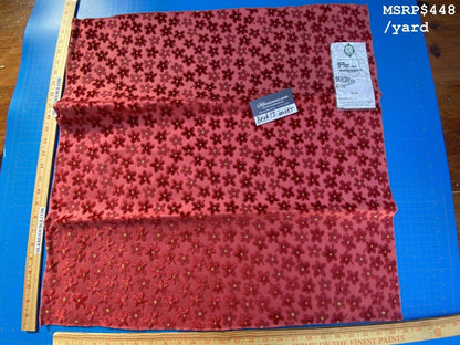 9 Berkbox13 Scalamandre Velvet Gaya Paprika 26x26"