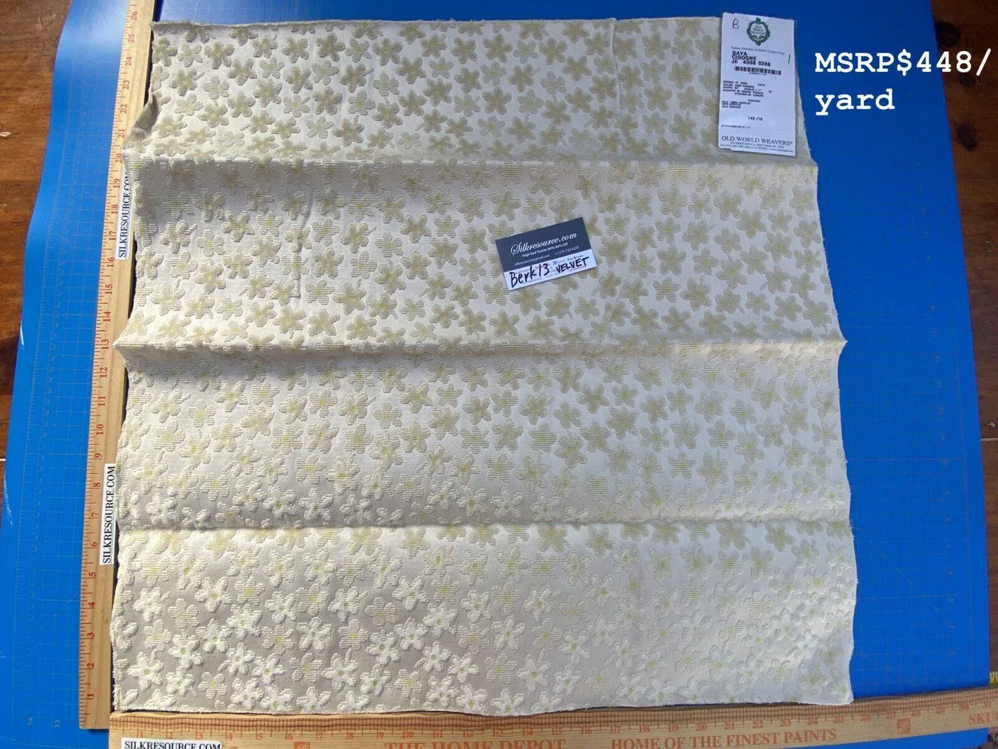 10 Berkbox13 Scalamandre Velvet Gaya Cigogne 26x26"