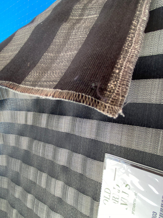 2 Berkbox99 Square Jacquard by Old World Weavers Warwick Onyx Stripe Gray Horsehair MSRP USD700+/y
