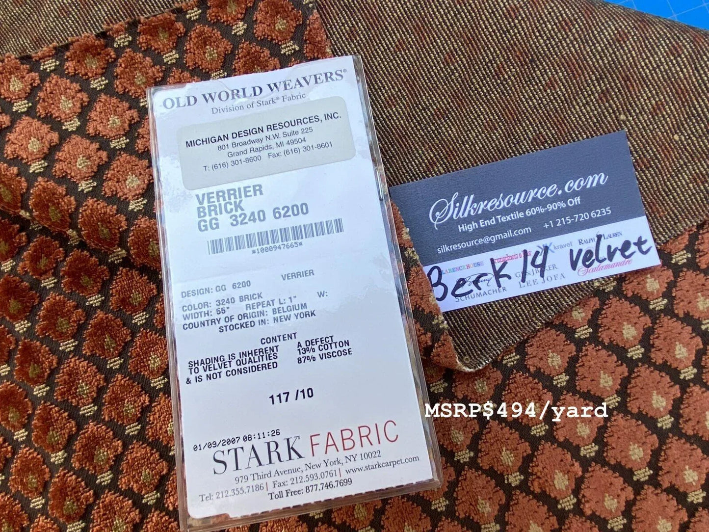 1 Berkbox14 Scalamandre Velvet Verrier Brick