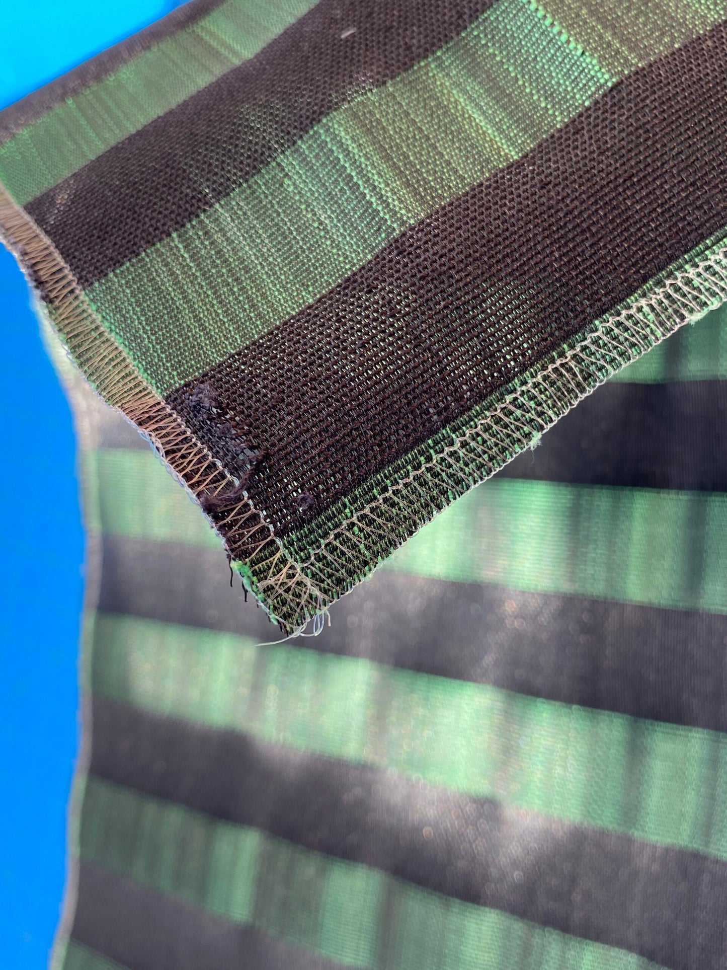 4 Berkbox99 Square Jacquard by Old World Weavers Warwick Emerald Stripe Green Black Horsehair MSRP USD700+/y